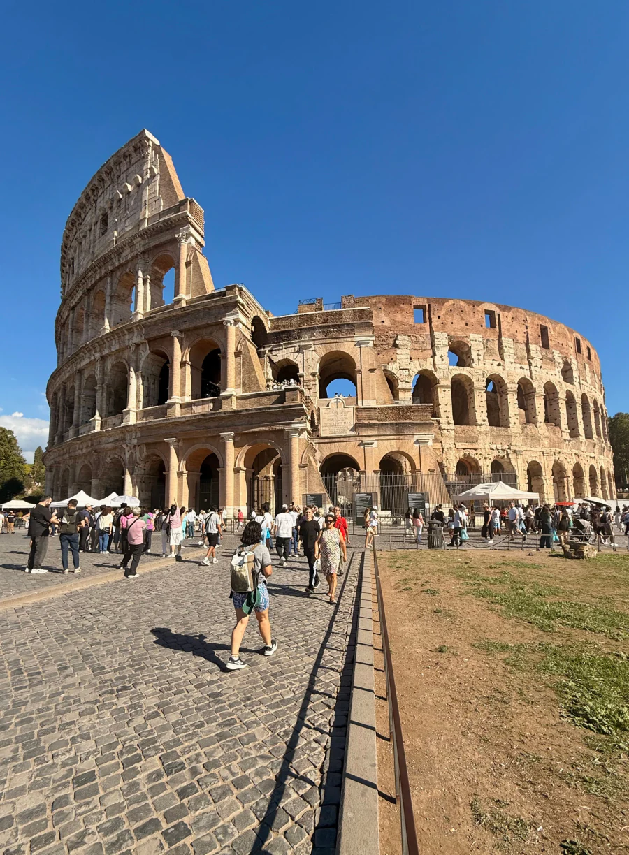 The historic Colosseum in Rome